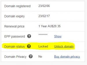 Lock your domain to stop transfers from domain renewal scams.